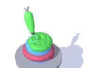 糖霜大师3Dlogo图
