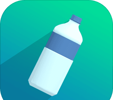 翻转的瓶子3Dlogo图