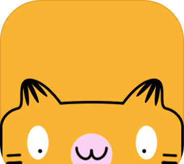 一笔画猫logo图