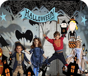 万圣节相框logo图