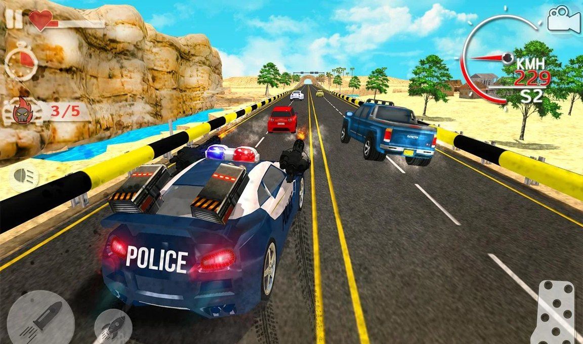 警车追匪